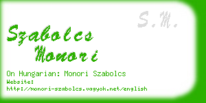 szabolcs monori business card